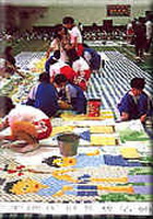 Children's mosaic collage