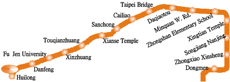 Taipei MRT Network - Xinzhuang Line