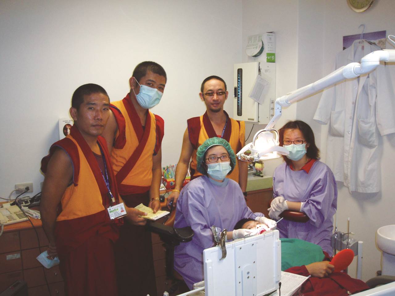 Tibetan Public Health Workers Training at a Dental Clinic, 2007