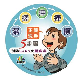 Promotional Material “5 Steps to Hand Hygiene” to Prevent Communicable Diseases, 2000