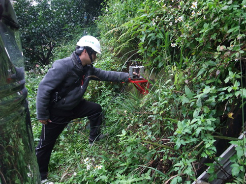 臺北市確認順向坡傾度盤監測工作情形照片01