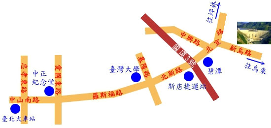 翡翠水庫位置圖