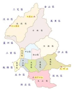 臺北市一等衛星控制點分佈圖