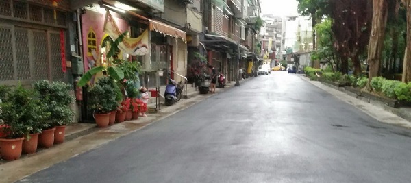中正區永昌里寧波西路181巷道路更新後情形