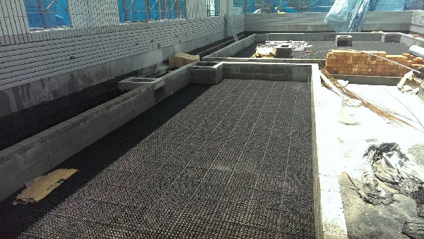 林口世大運選手村第1標屋頂花台工程現場