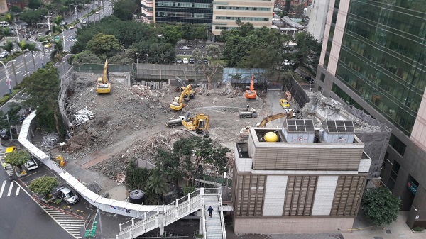 臺北市議會舊址施工現況