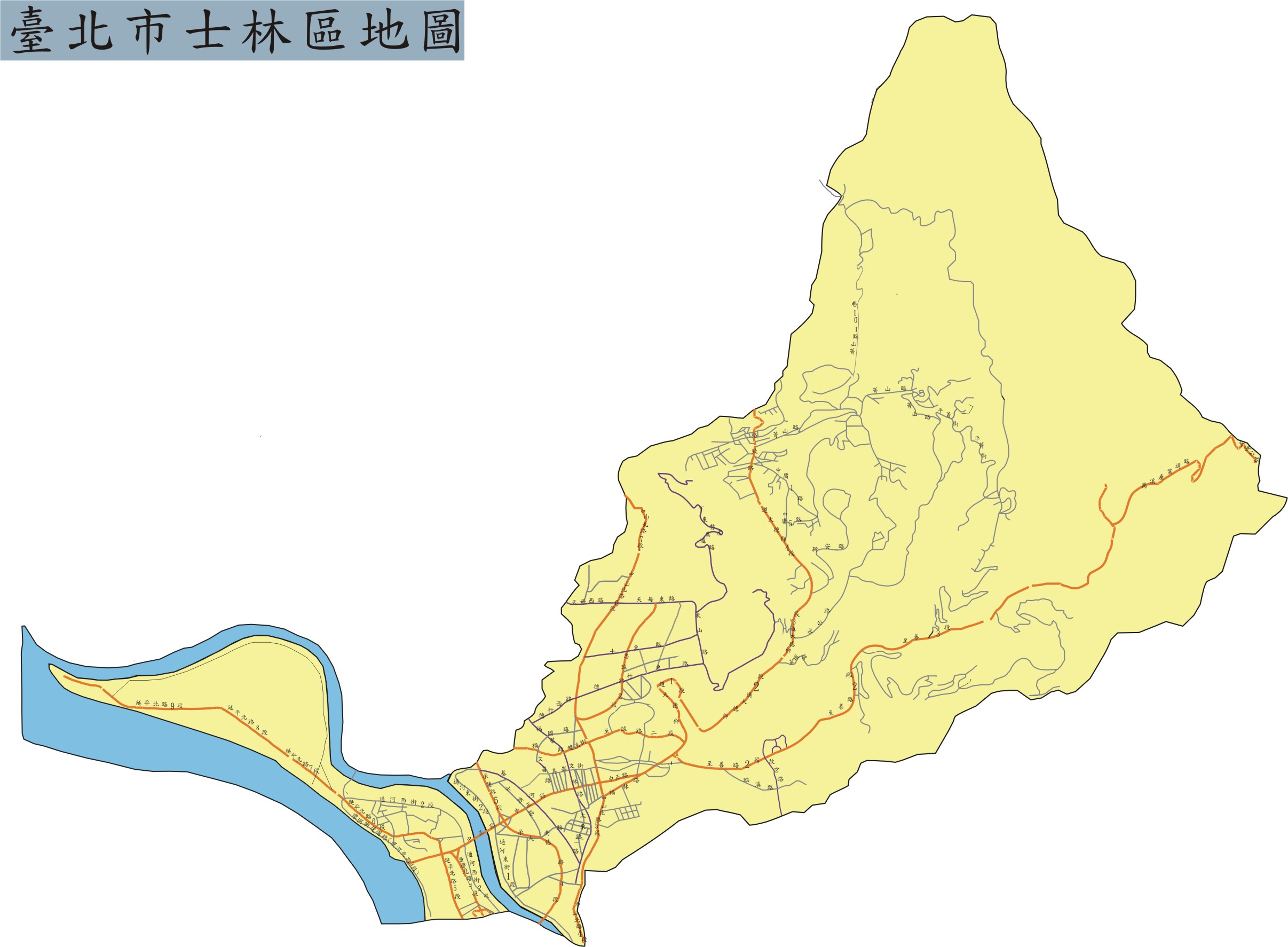 臺北市士林區地圖全景（另開新視窗）