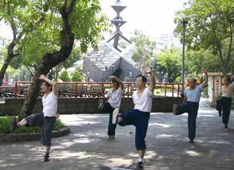 2. Xiong Wei frequently visits 228 Memorial Peace Park to practice.