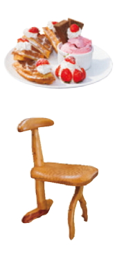 strawberry treats; a cypress chair