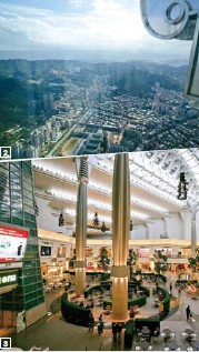 2.The viewing platform on the 89th floor is the world’s highest, and offers spectacular omnidirectional views. 3.On the 4th floor, the ceiling is 40 meters high, creating a spacious, European feel with natural landscaping.