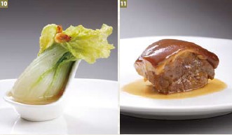 10-11. The eight types of“replica”foods in the Silk Palace restaurant's special banquet of treasures, including the Jadeite Cabbage and Meat-shaped Stone.