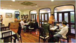 3. The You-Bu-Wei-Zhai cafe is housed in what was Lin's dining area, serving simple refreshments and teas.