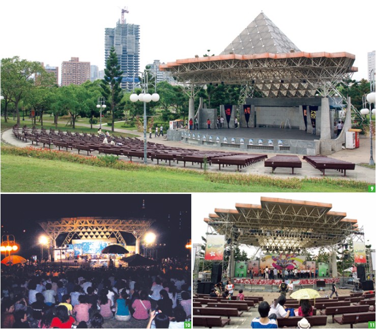 The outdoor amphitheater at Daan Park