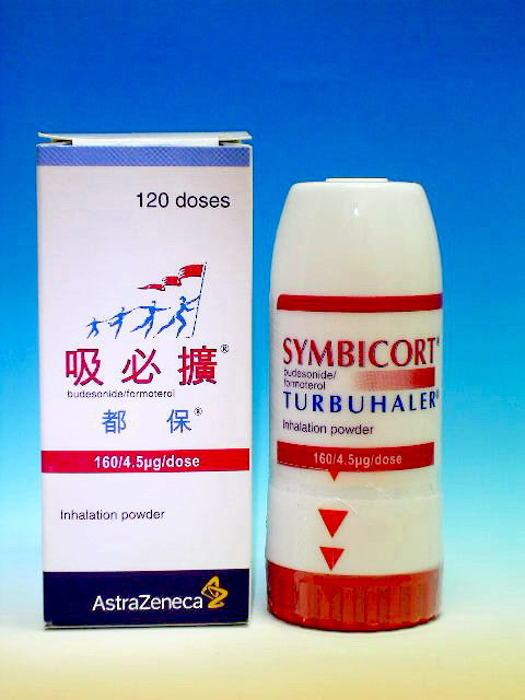 藥品名稱：Symbicort都保定量粉狀吸入劑〝吸必擴〞