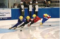 As athletes make the turn, their graceful movements are captured on film.