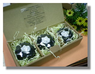 備長玫瑰花皂 每盒200元