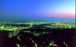 內湖區中心地帶夜景