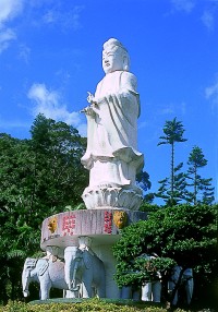 金龍禪寺白衣大士觀世音塑像