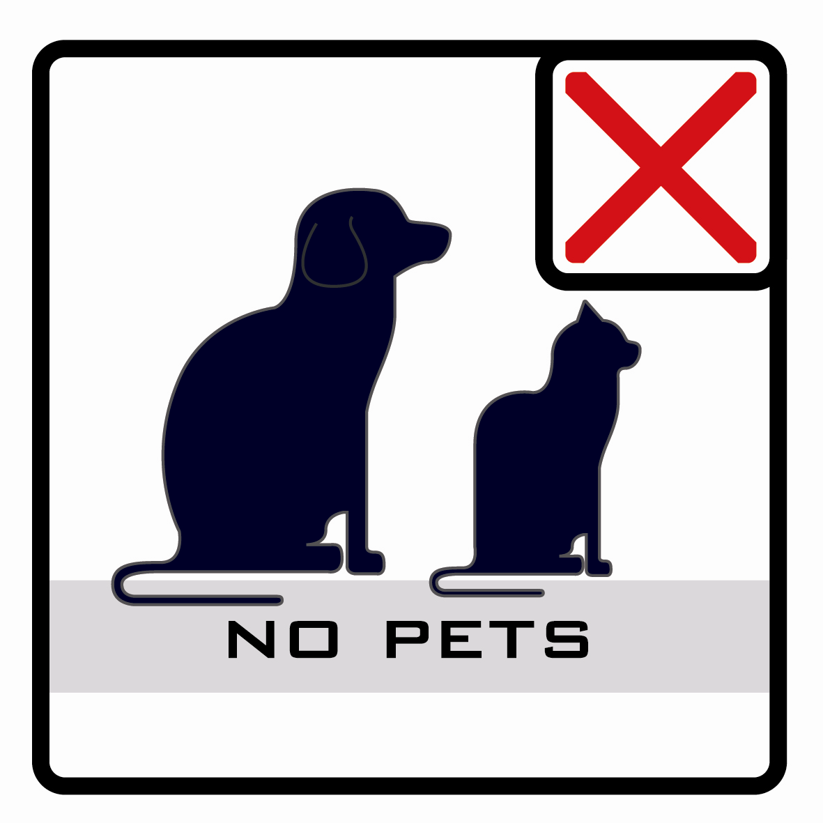 禁止攜帶寵物