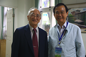 臺北市政府教育局現任湯局長志民與前局長林昭賢合影