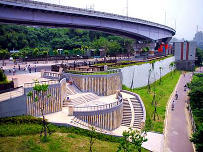 Gongguan Riverside activities Square