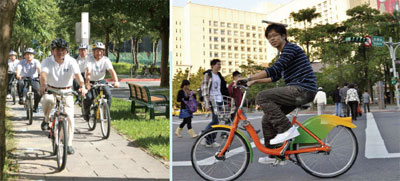 捷安特所研發的租賃自行車「u-bike微笑單車」