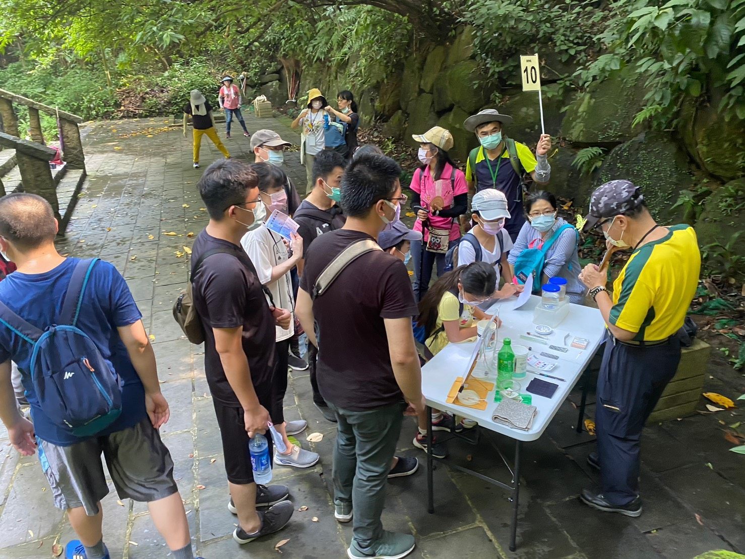 Participants of a guided tour