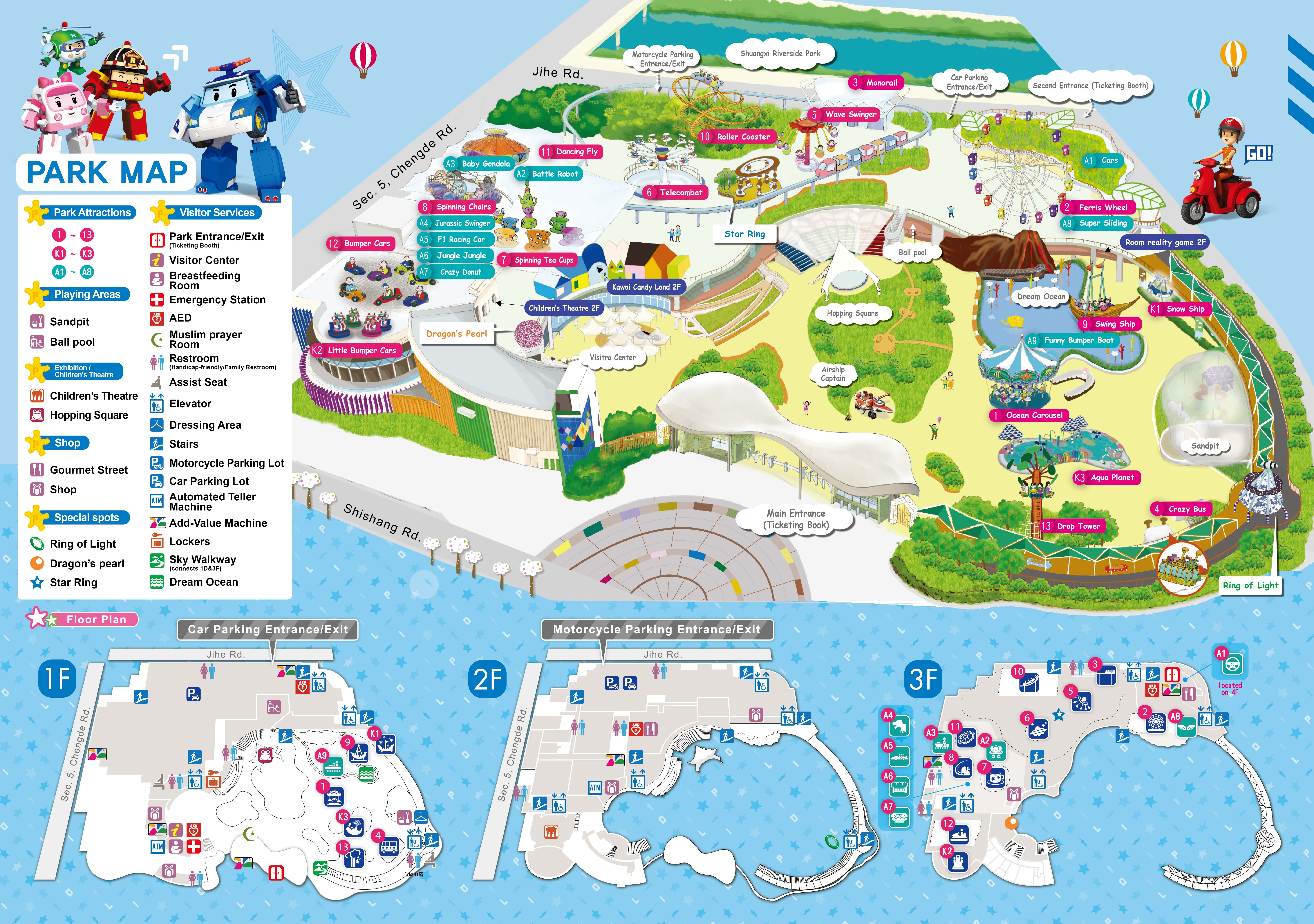 Taipei Children S Amusement Park Park Map