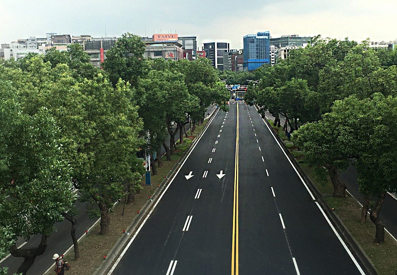 臺北市中山北路3段路面更新後情形