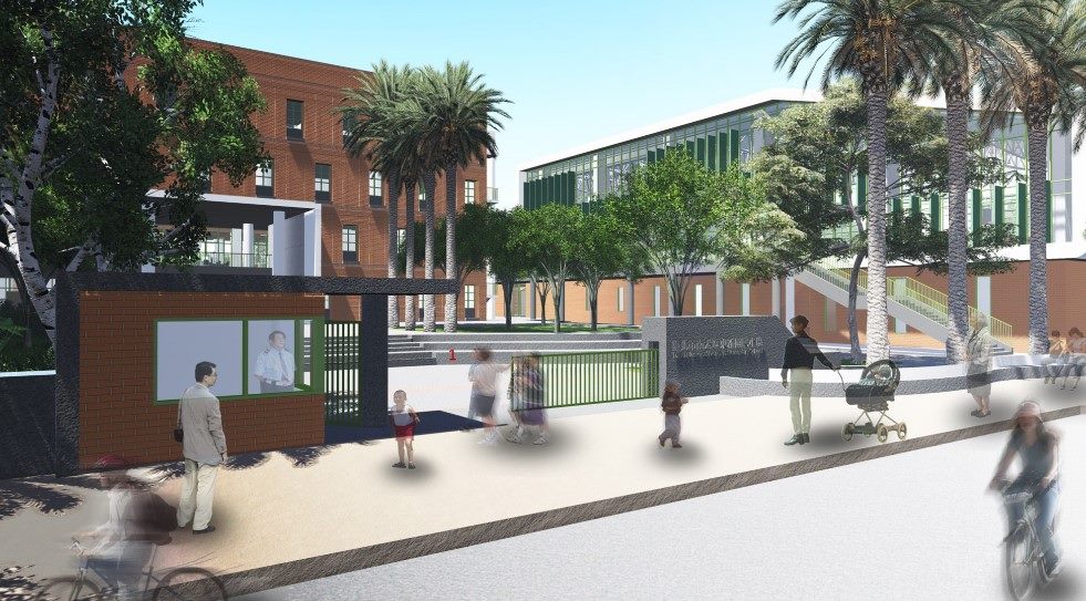 臺北市南港區東新國小校舍改建工程新校門示意圖
