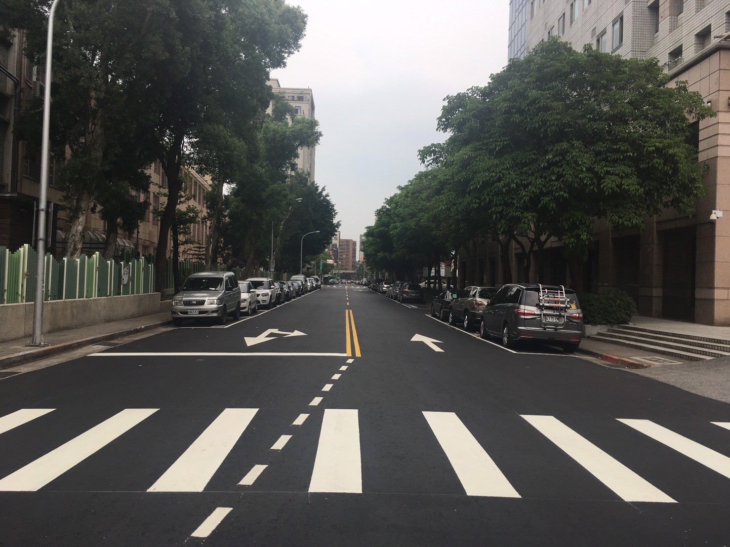臺北市朱崙街路面更新後情形