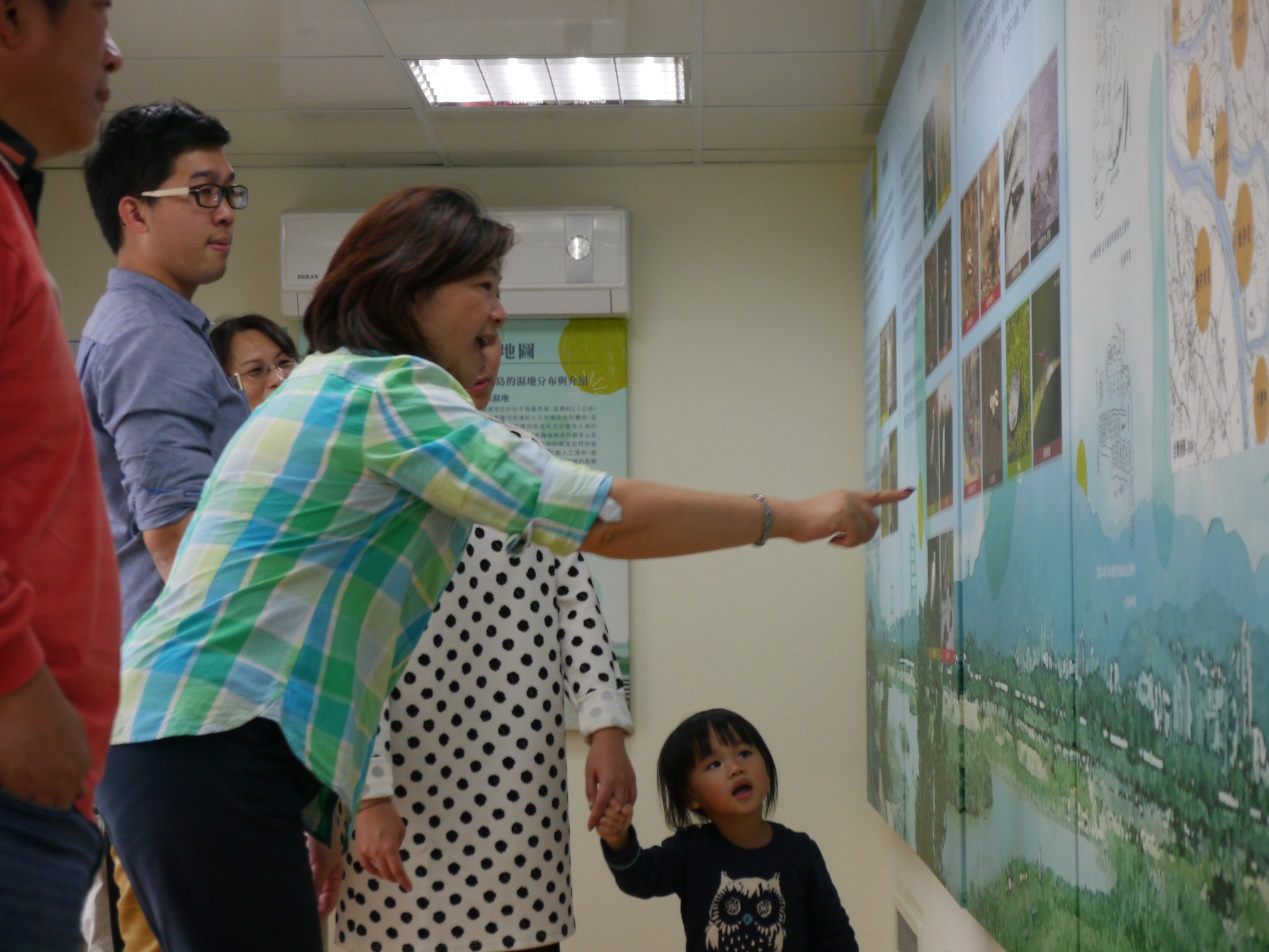 社子島濕地解說小築內一隅