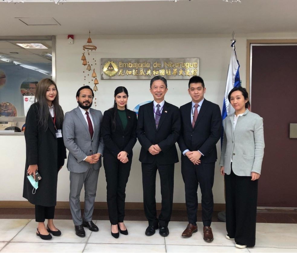 Amb. Chou Visited the Embassy of the Republic of Nicaragua