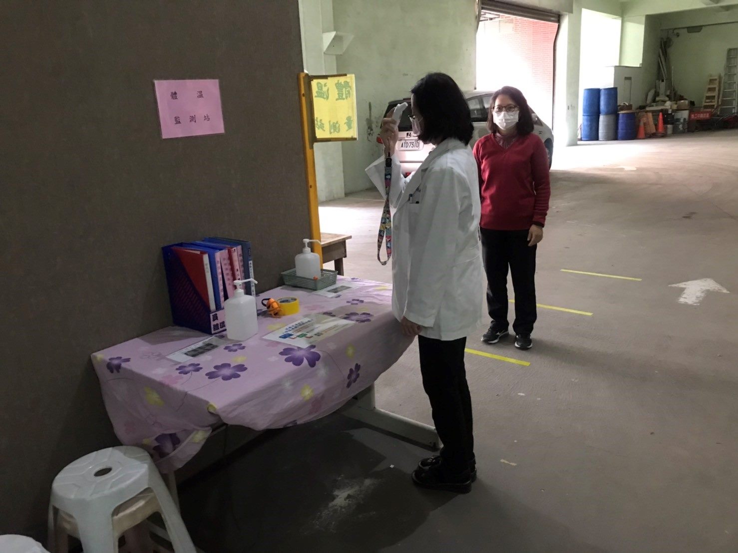 生活區人員體溫量測站