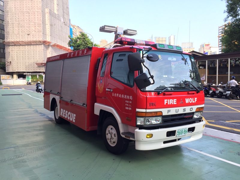 消防車正面