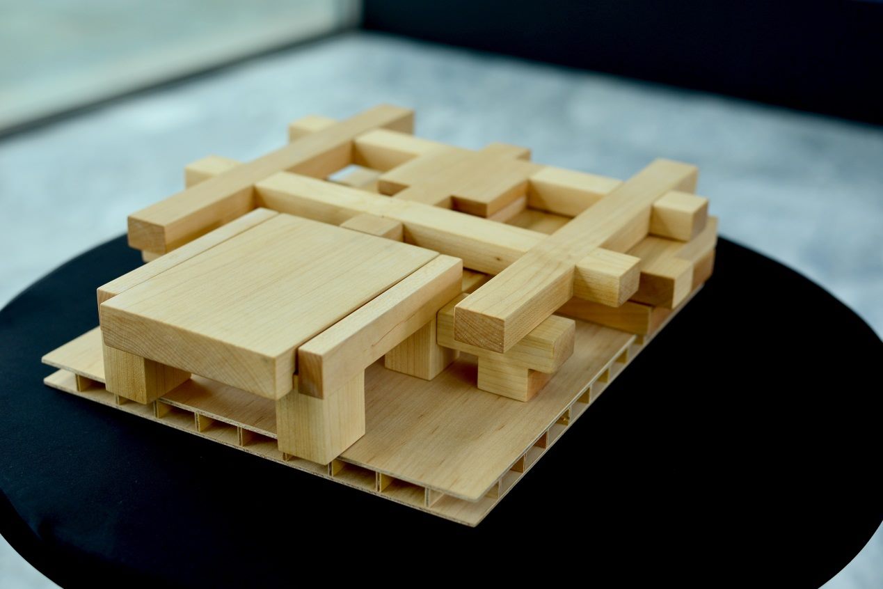 An architectural model of TFAM designed by architect Gao Er-pan.