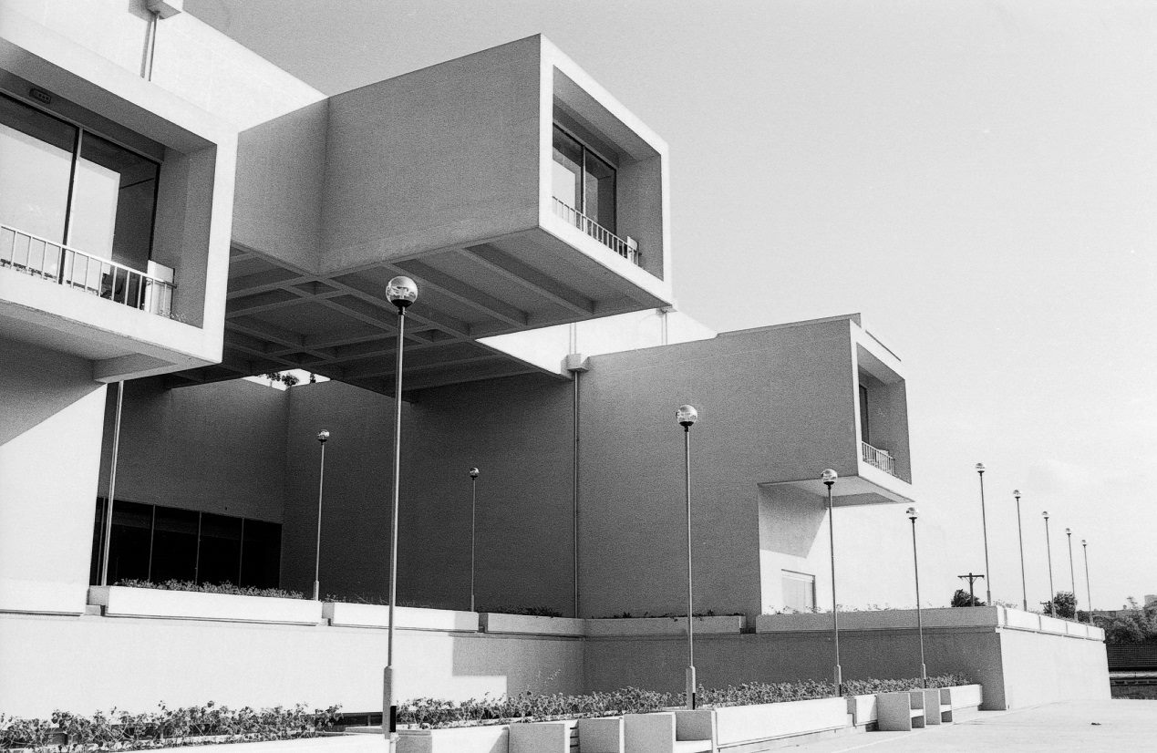 Taipei Fine Arts Museum has a very modern exterior.