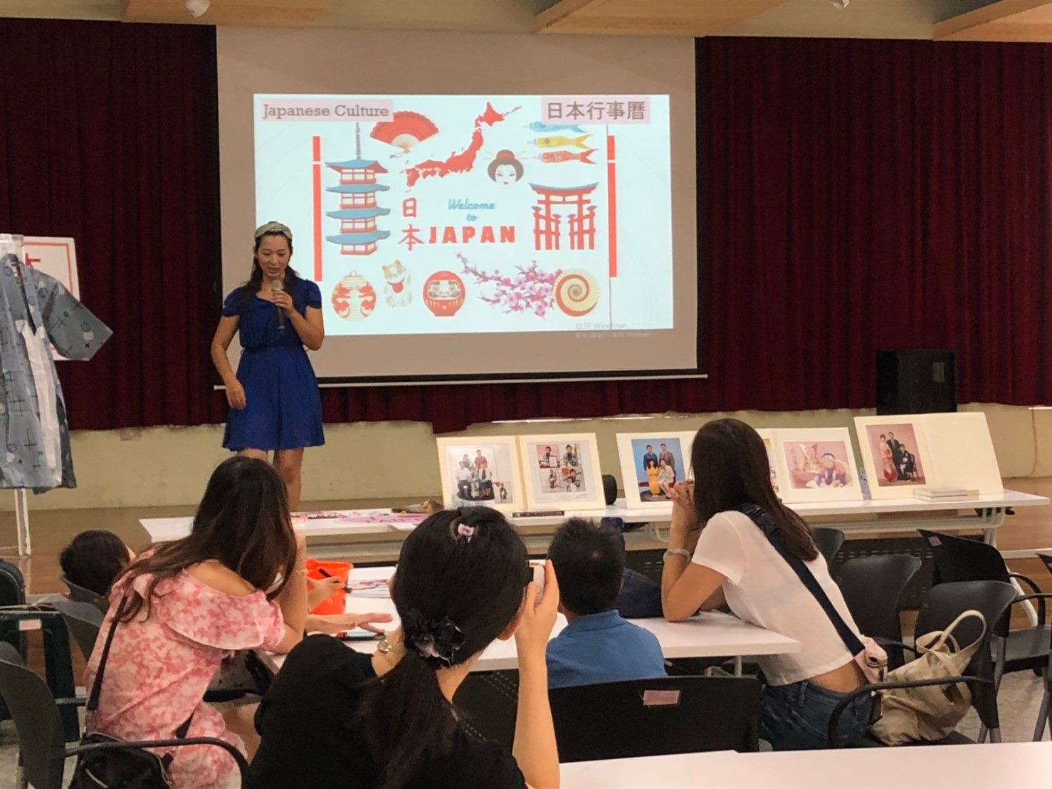 Teacher sharing Japanese cultural calendar