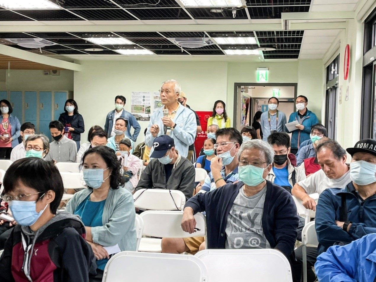 Participants of the information session on the new park
