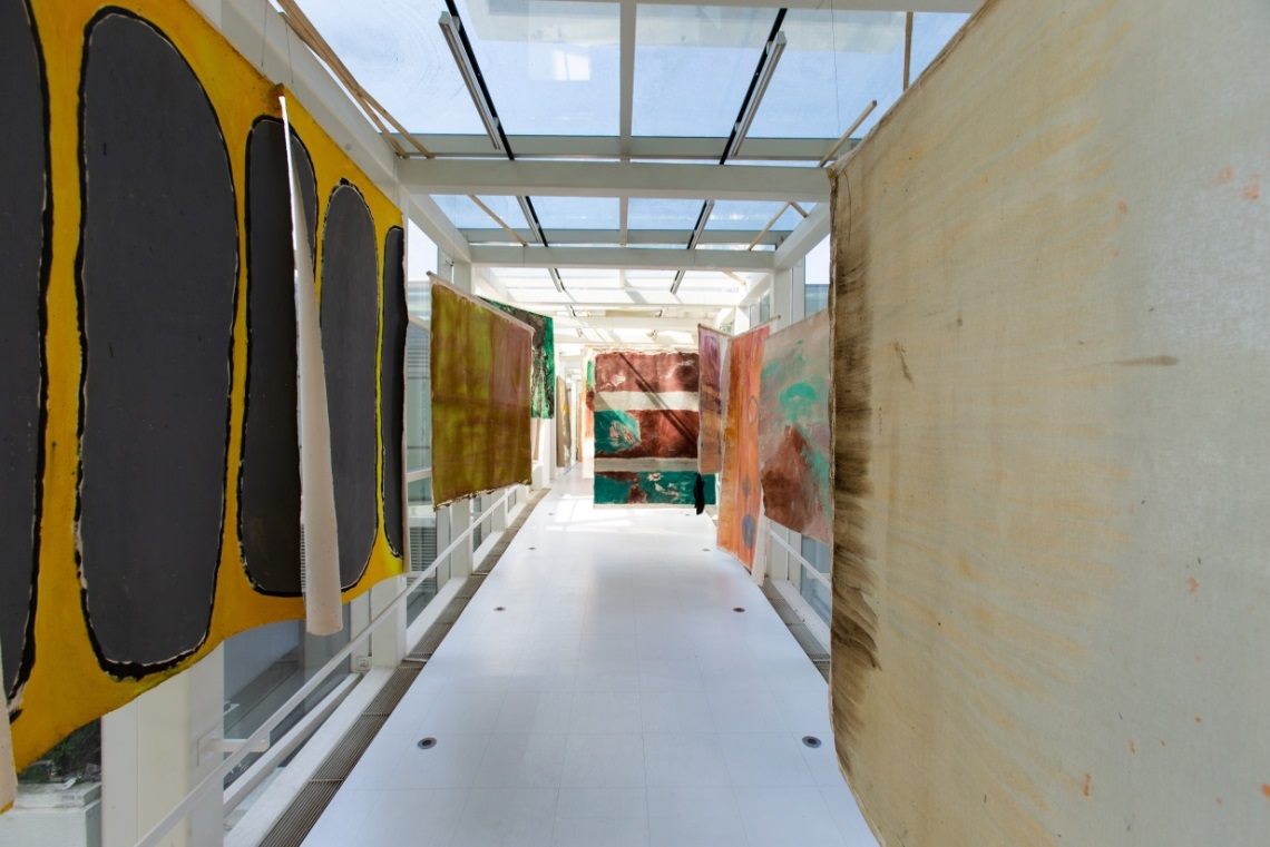 the Argentine-Swiss artist Vivian Suter adds the first impressions of Taiwan’s landscape into her works for Taipei Biennial 2018