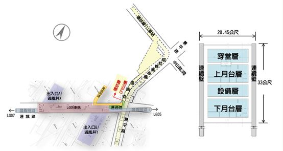 LG06站平面位置示意圖