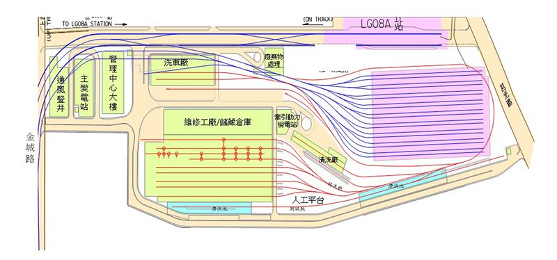 萬大線CQ870區段標施工範圍圖