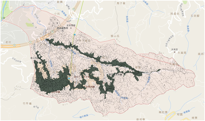 貓空休閒農業區範圍圖