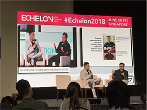 受補助團隊—異域科技股份有限公司（參與位於新加坡的「Echelon Asia Summit」創業活動）