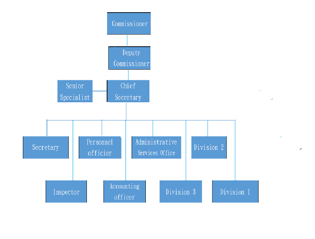 Organization Chart for Department of Government Ethics