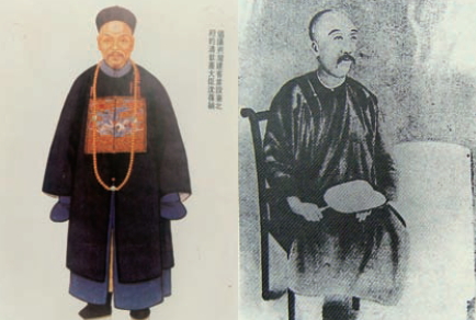 Left: Portrait of Shen Bao-zhen; Right: Portrait of Liu Ming-chuan