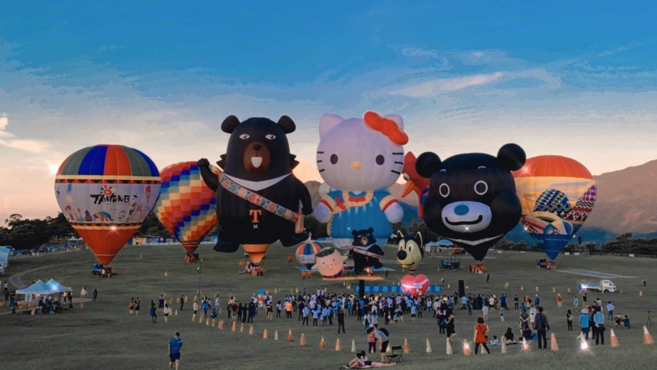 臺北市觀傳局以臺北最萌吉祥物-熊讚Bravo為主題製作高達19.2公尺的熊讚熱氣球，展現臺北獨有的城市魅力與熱情