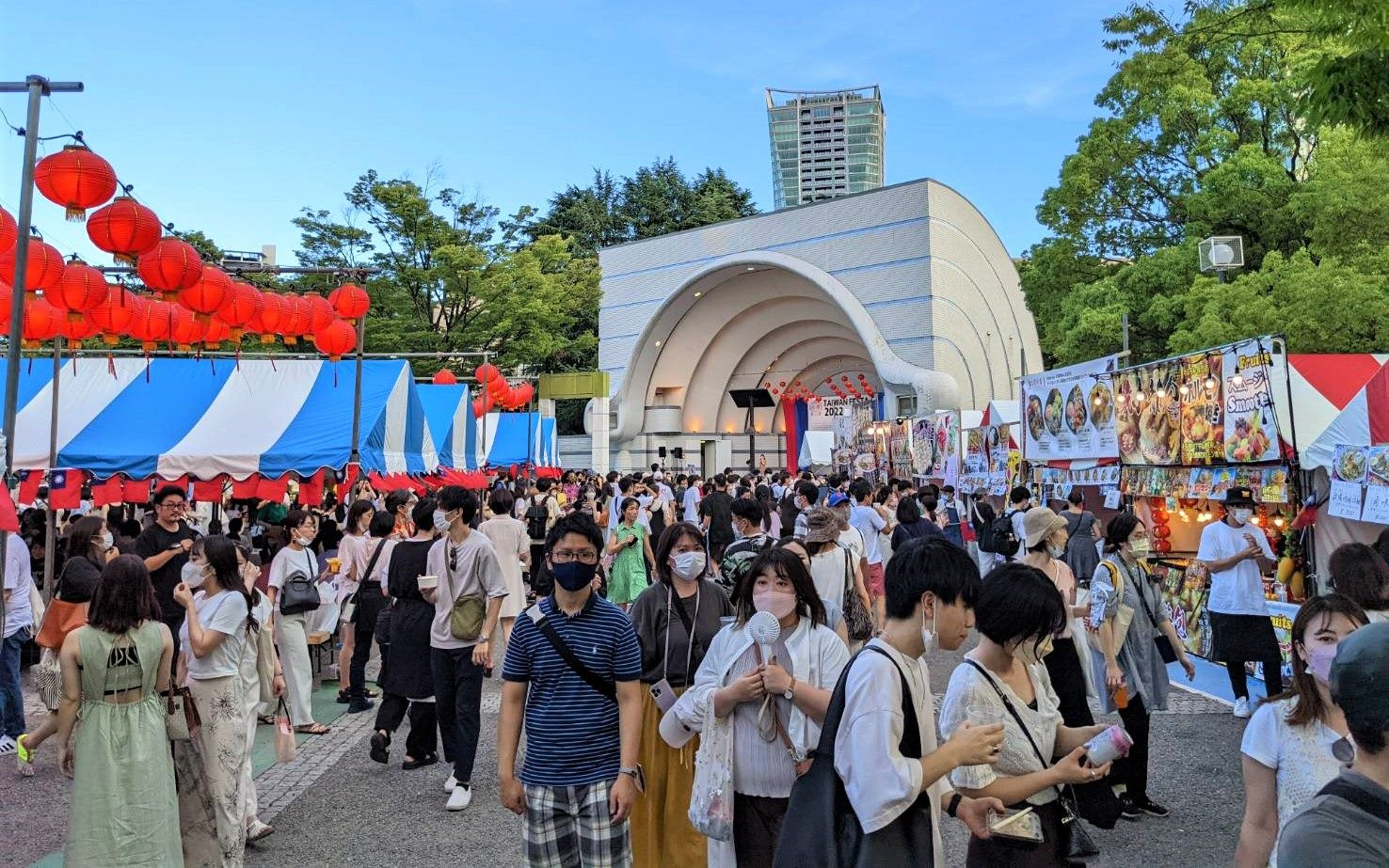 在日本東京舉辦的Taiwan_Festa現場人聲鼎沸