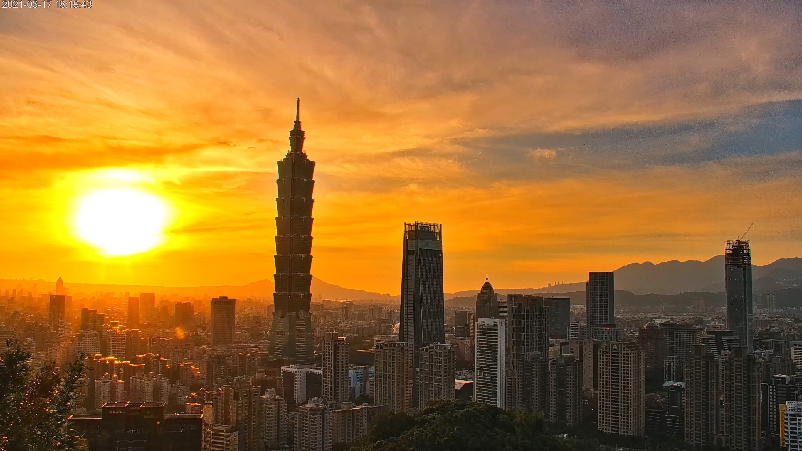 台北市夕陽美景