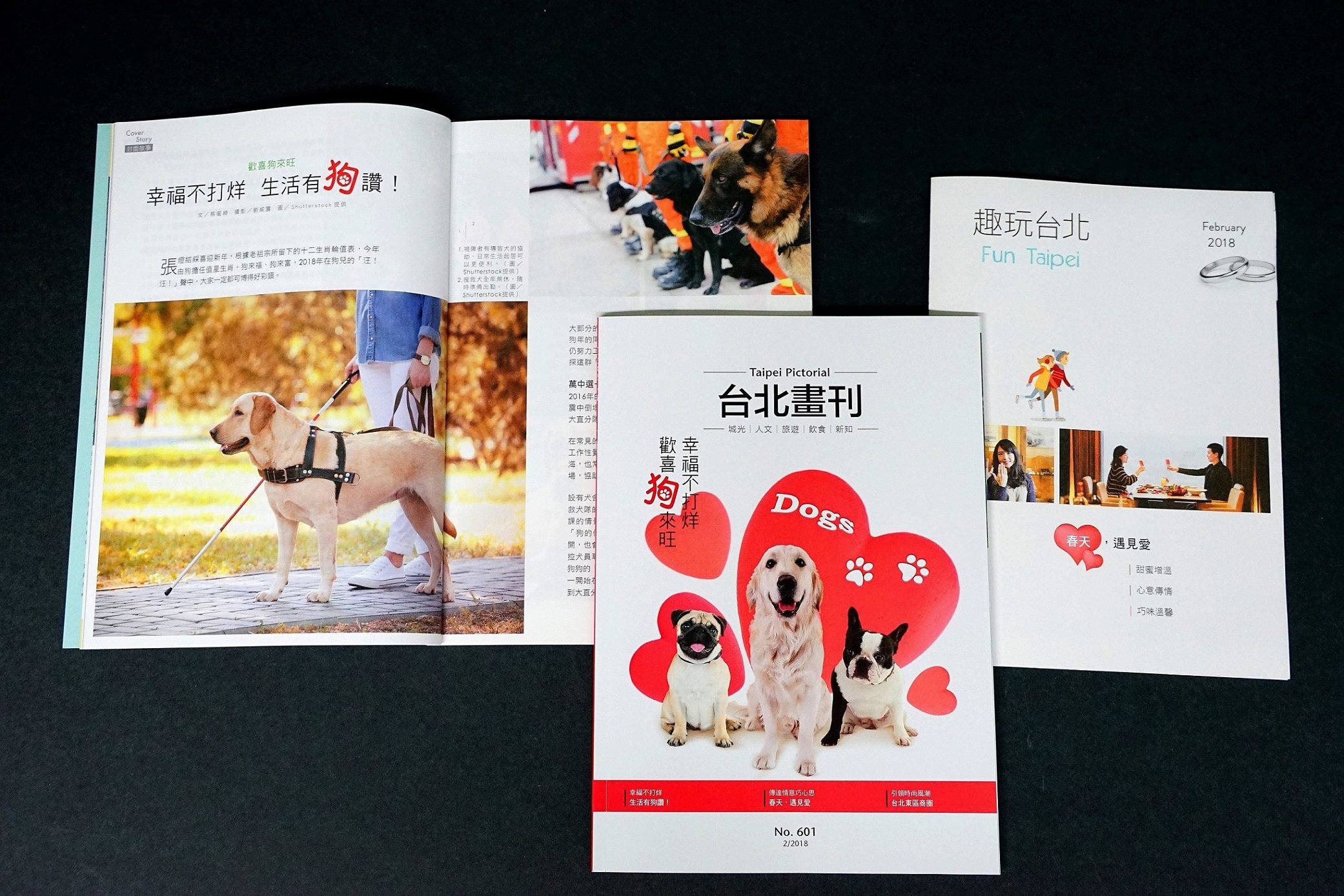  本期《台北畫刊》以今年的值年生肖「狗」為主角